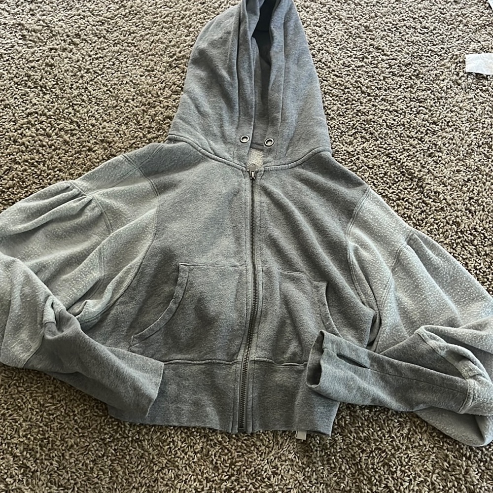 Free People cropped hoodie